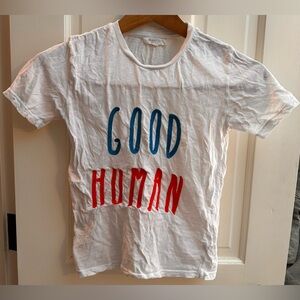 KIDS Joah Love “Good Human” Distressed T-Shirt - SIZE 8